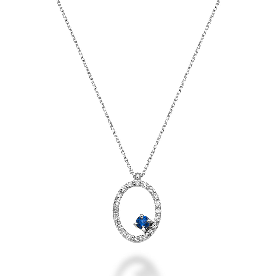 World Diamond Group cl 18k saphir "ovale" n. 0,11 ct de diamètre. ct.0,15 GD5156O4ZFN026