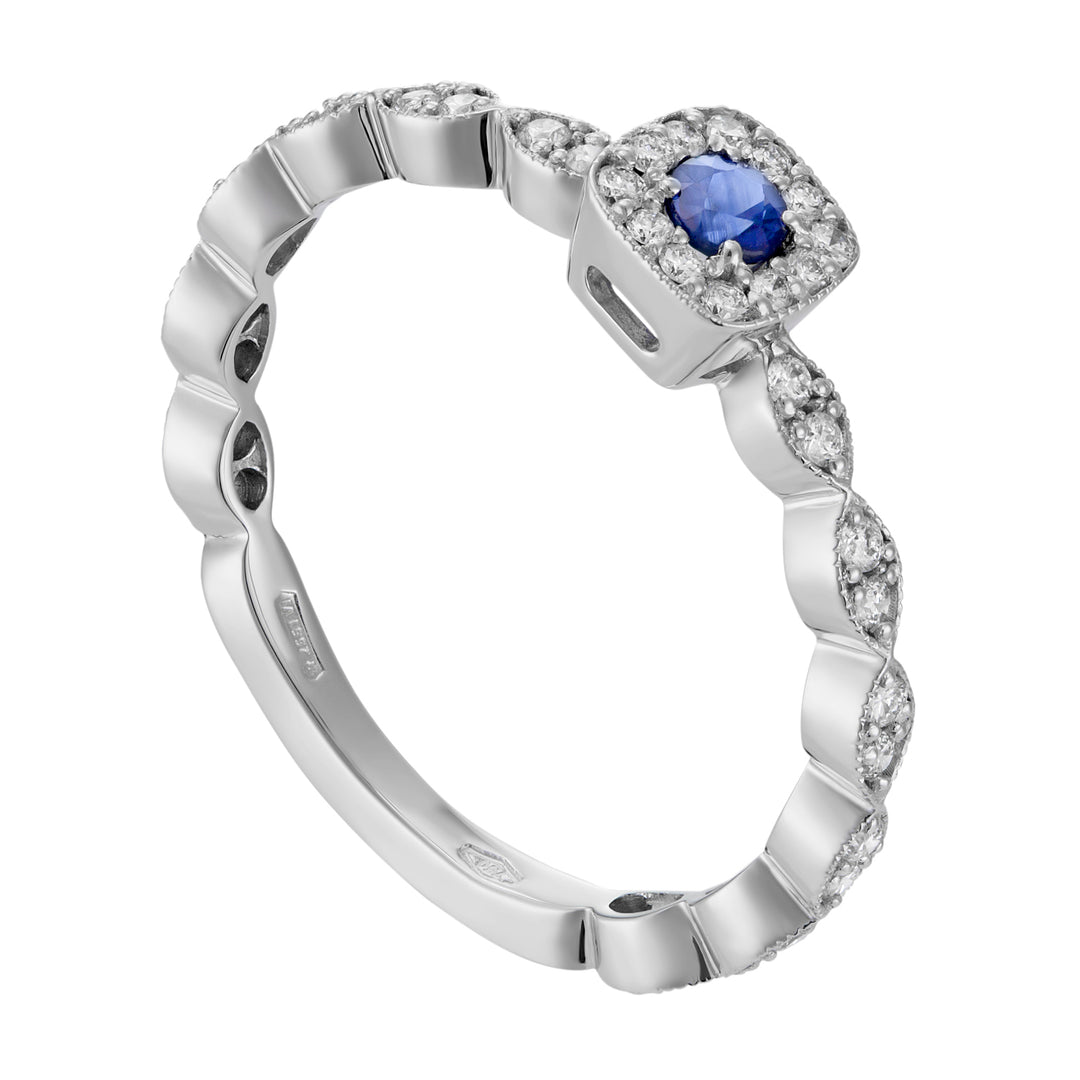 Banda con motivo marquesa de World Diamond Group con barra+cen.ct 0,09 c AET026BZBDI10-19025110186