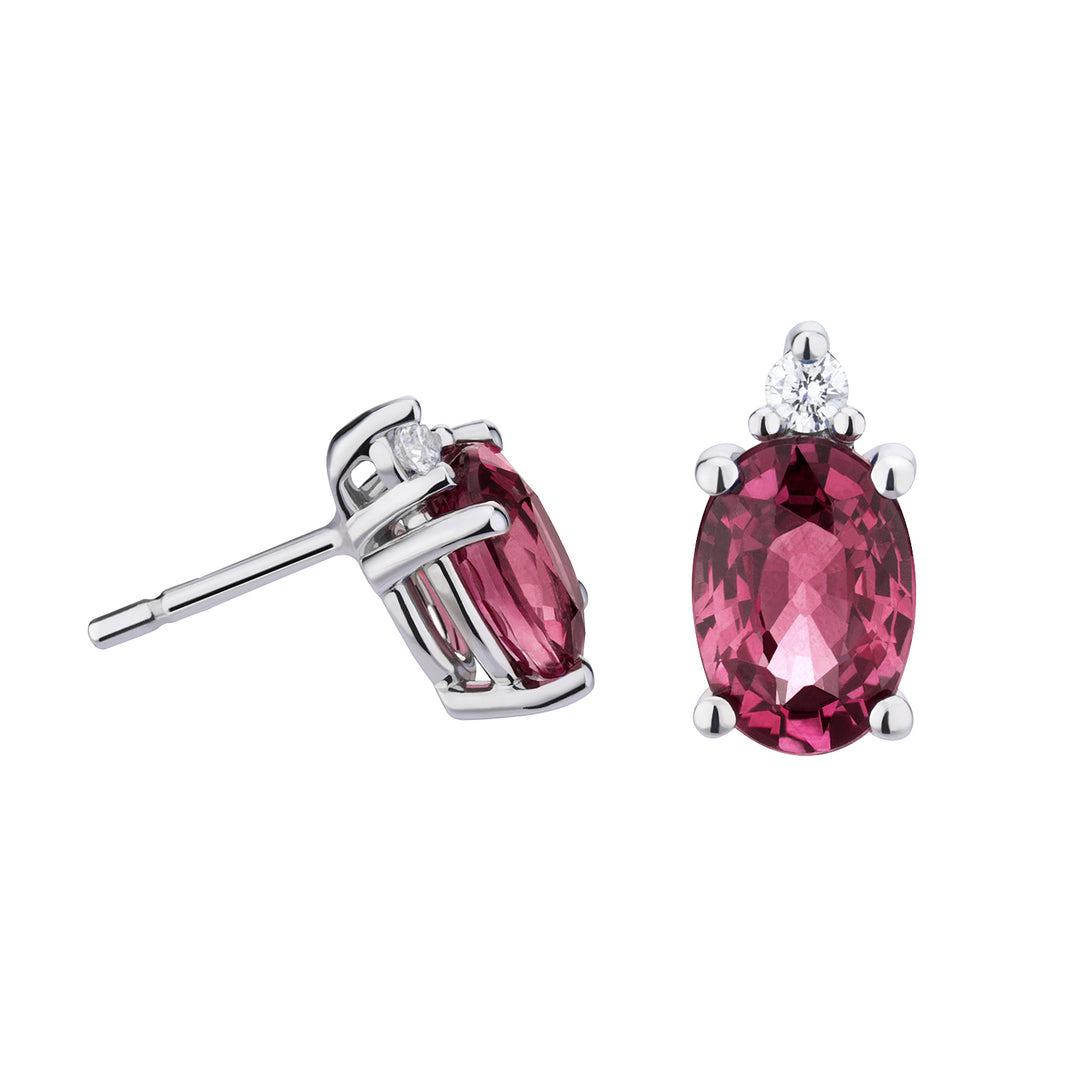 Golay orecchini rubino ovale 7x5 e diamanti OCL092DIRU2-19036110149