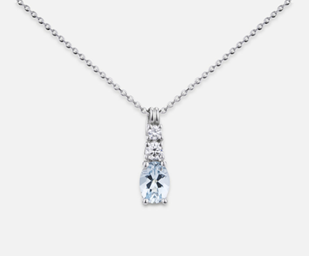 Nihama cl 18k aguamarina ovalada 7x5 ct.0.50 dia ct.0.15 ND5056O4AM