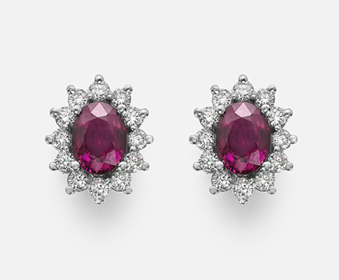 Nihama or 18k rubino ovale 7x5 ct.1,80 diam. ct.0,60 NO5031O4RBC