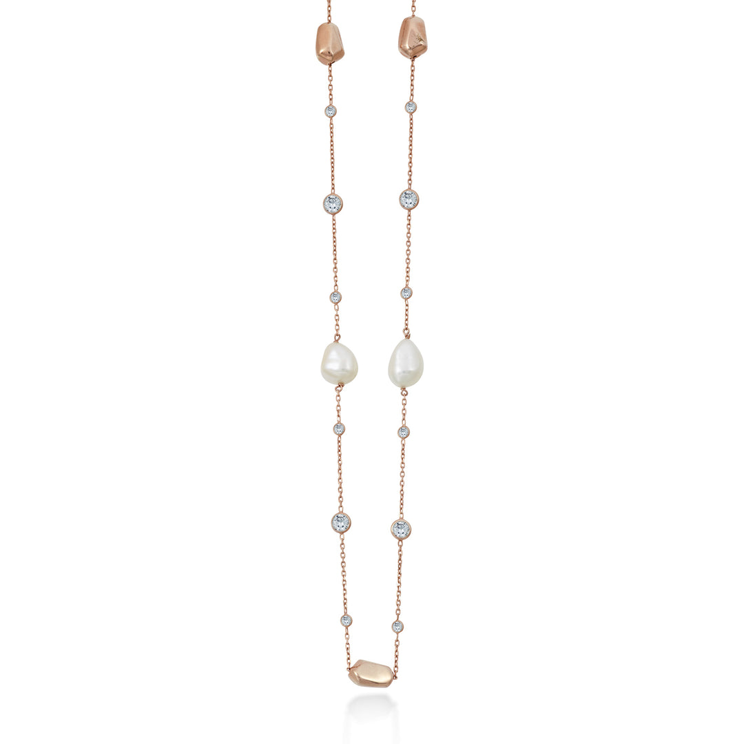 Mikiko cl ag925 fw barra 9/10 gema swarovski cm.90 MD7592A3FDBI910