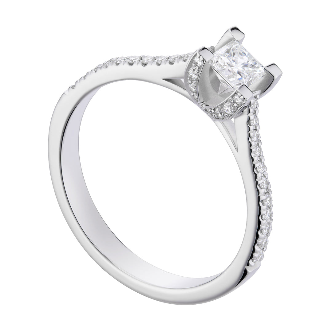 World Diamond Group solitario fm con bisel de talla princesa engastado y d ASLFMP002DI-18263110076