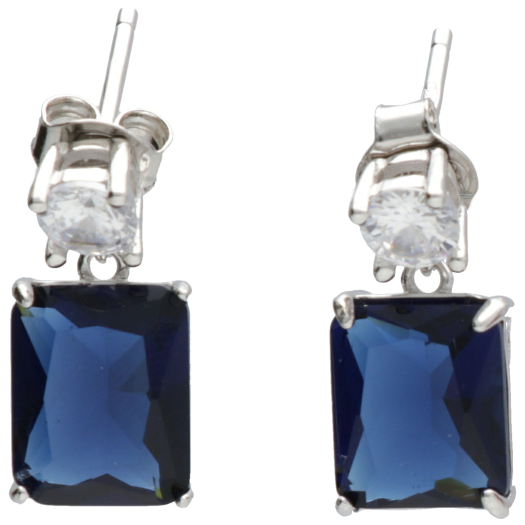 Nihama or ag925 gem swarovski bianchi e blu NO7623A4BLU0000