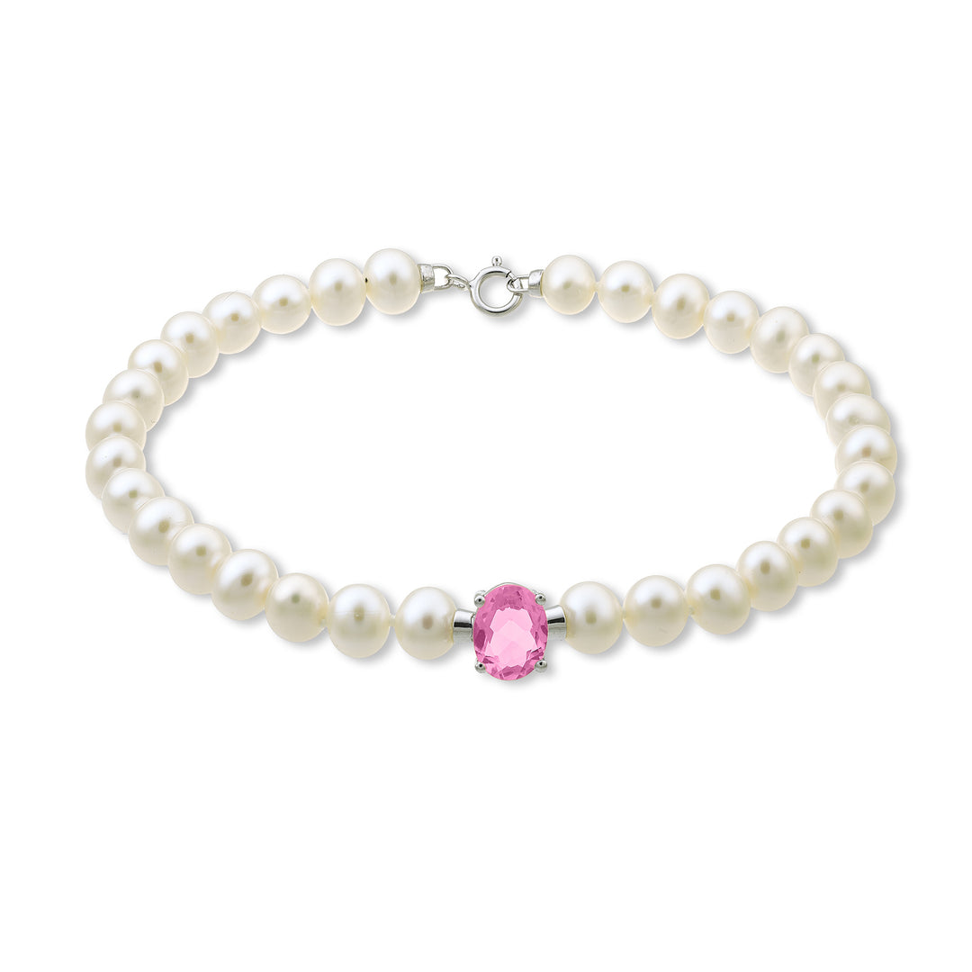 Mikiko br 18k fw 5-5,5 topacio rosa ovalado 6x8 ct.1,40 anillo de resorte MB1017O4TPPK50