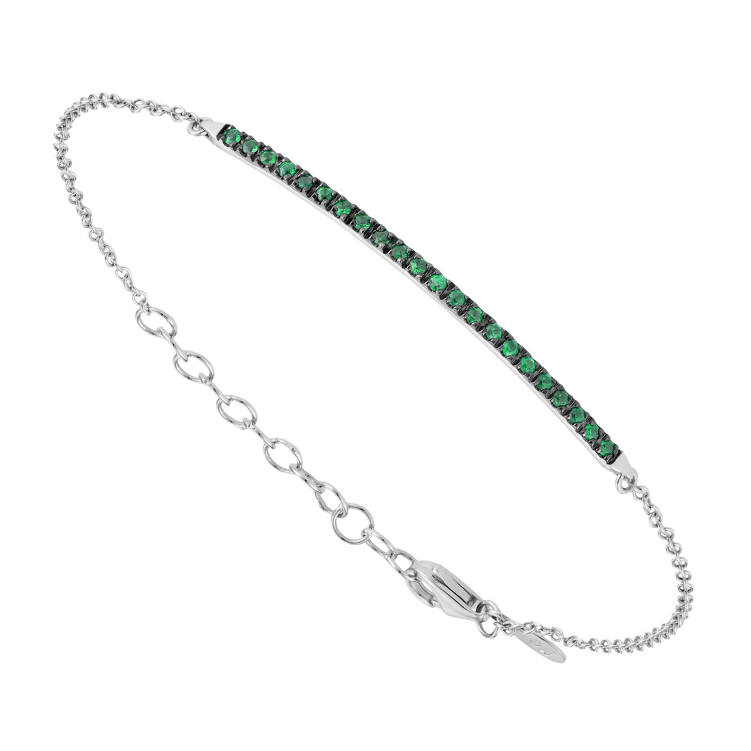 Golay bracciale con barretta smeraldi BGE002-1SME