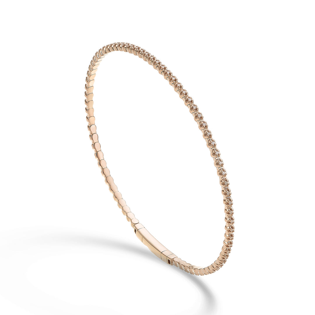 Golay br 18k tennis flex diam. ct.0,18 oro rosa cm.17 GBFLEX006DIO3