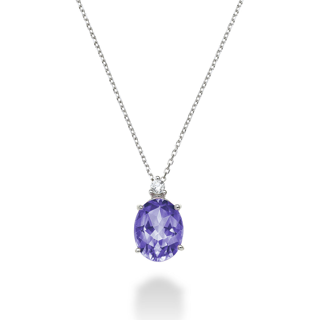 Mikiko cl 18k amatista ovalada 7x9 ct.1,66 diam. ct.0.04 MD5110O4AMET