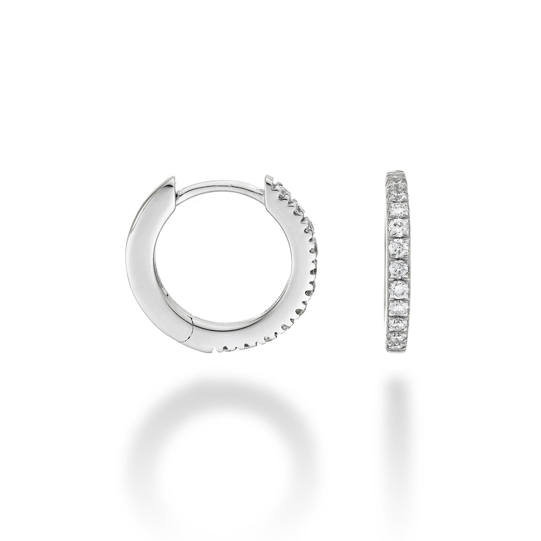 Nihama or 18k ct.0,22 mis.3 oro bianco diam. est. 13,5mm NO5078O4BR022-3