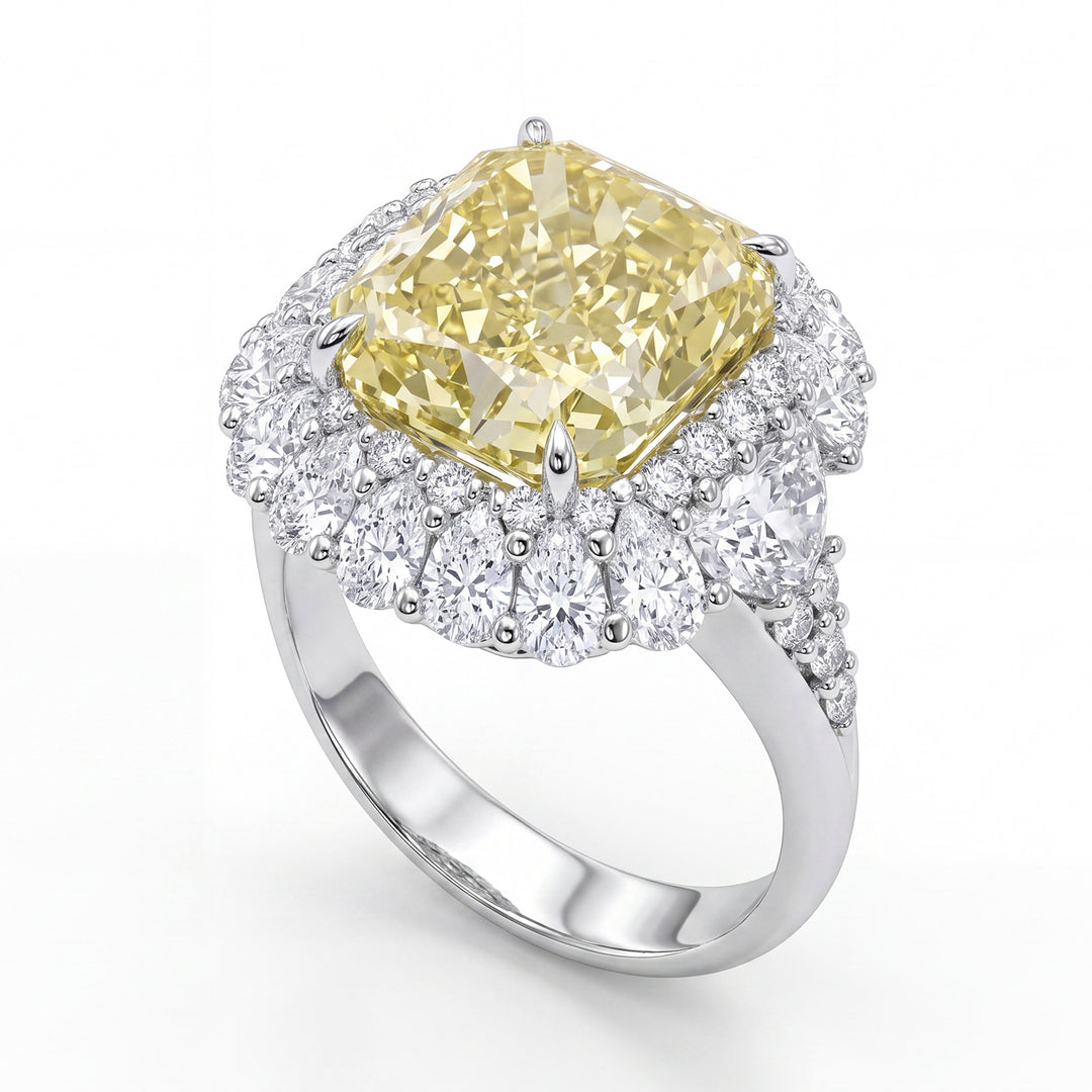 World Diamond Group fancy cushion ring 6.11 ct APU139WDI-20149110014