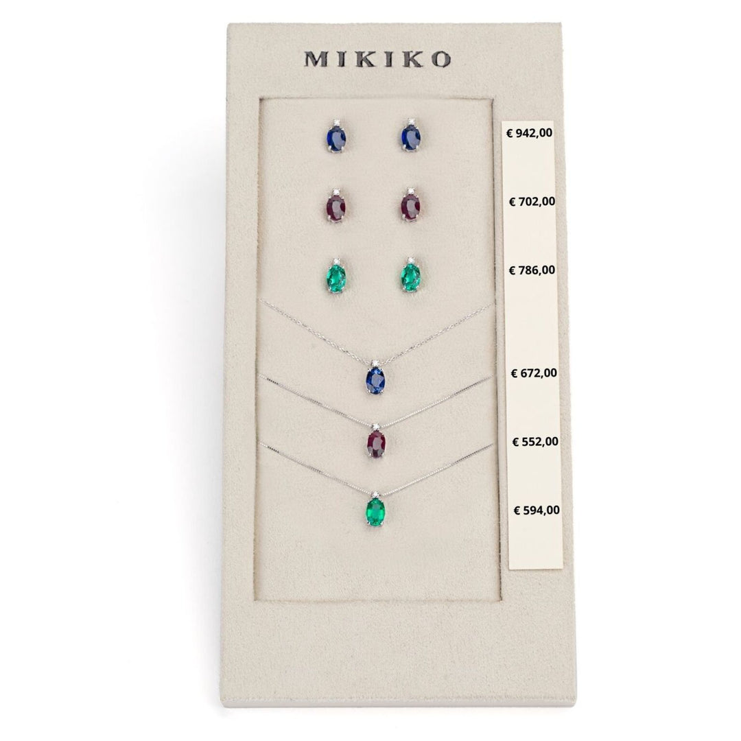 Mikiko package cl 5035 + or 5024 9kt oval 7x5 sapphire, ruby ​​and emerald tr. M.LIGHTBOX.10-T9K