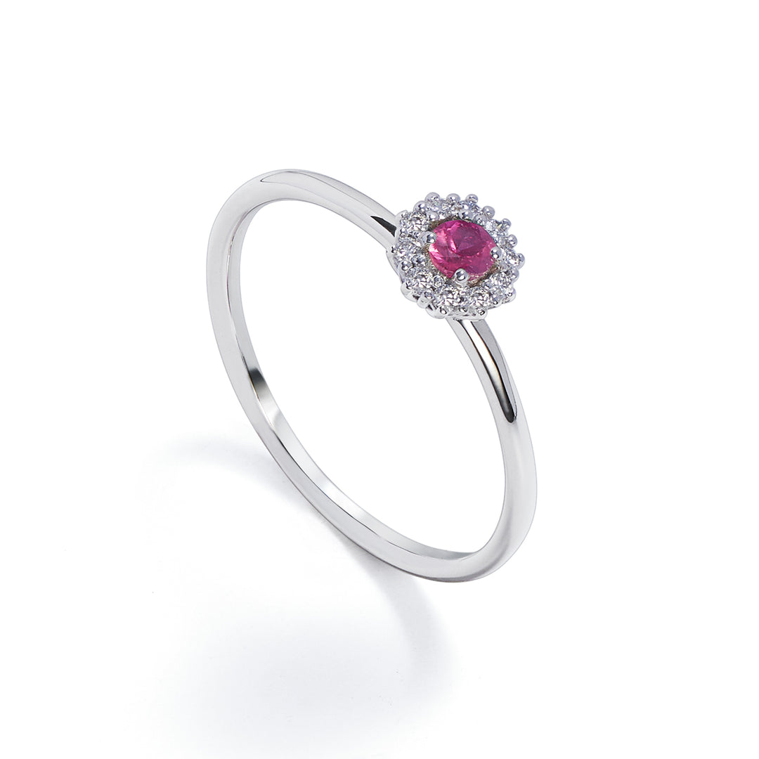 Nihama un rubí de 18k n. 0,12 ct de diámetro. 0,07 ct talla 2 NA5140O4RBN012