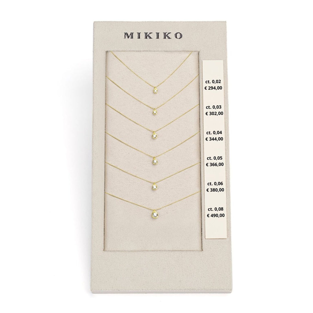 Mikiko package cl d5123 drop 18kt yellow gold 0.02-0.03-0.04-0.05-0.06-0.08 M.LIGHTBOX.60-G