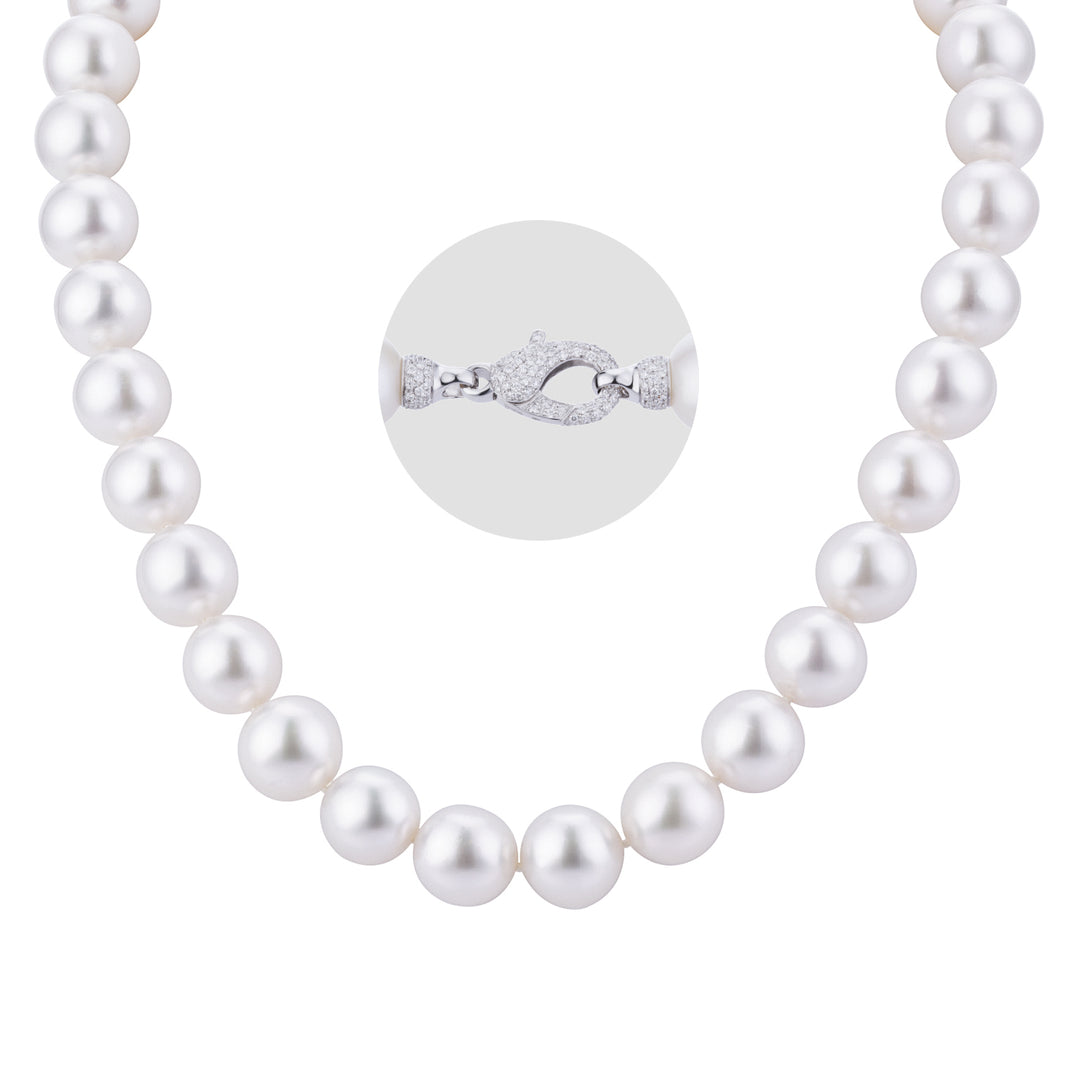 Golay string of Australian pearls semi-round 12-13 mm FA1SR1213-18085110038
