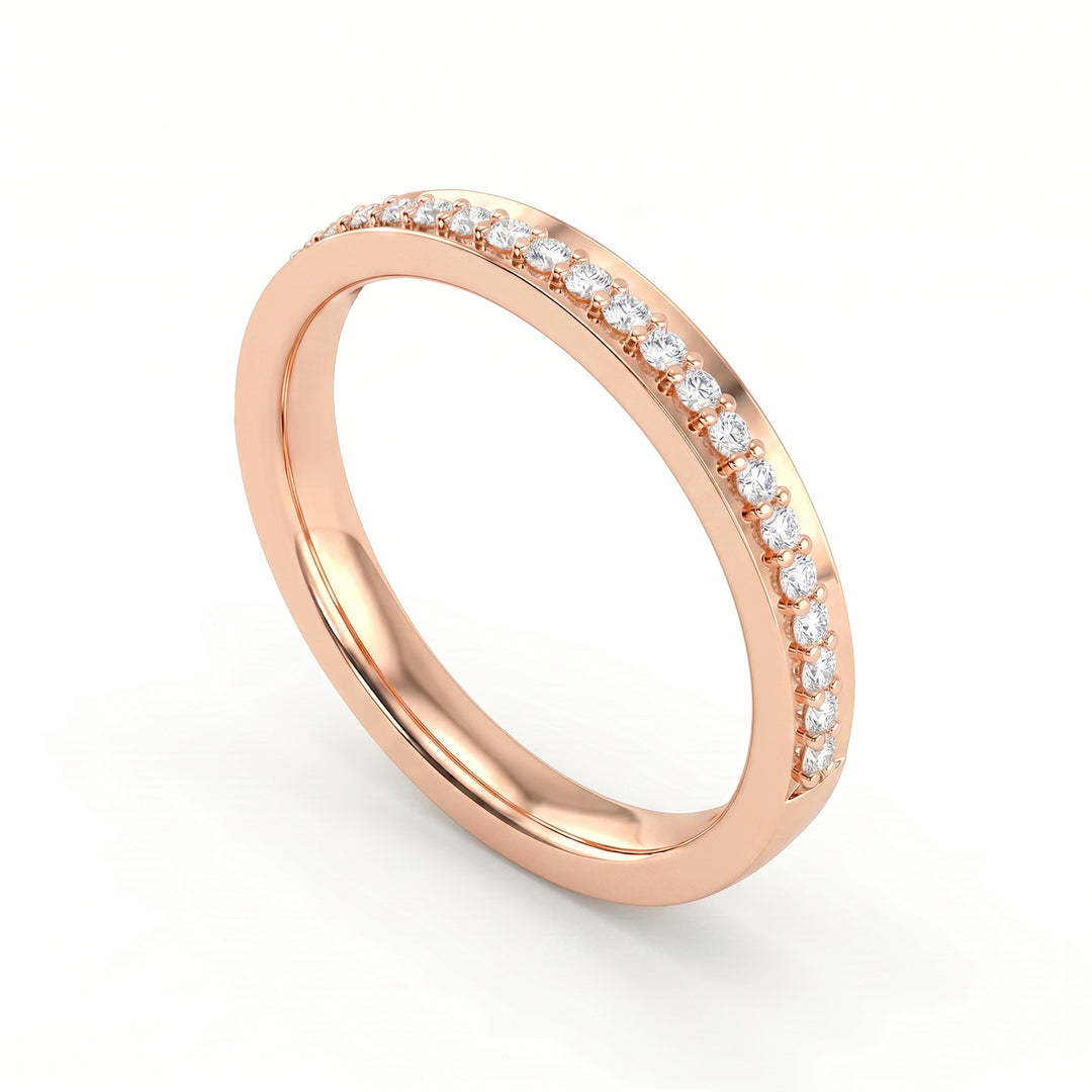 World Diamond Group an 18k narrow band half round track, with brown diamonds GAFEDEMG07BWO3-20