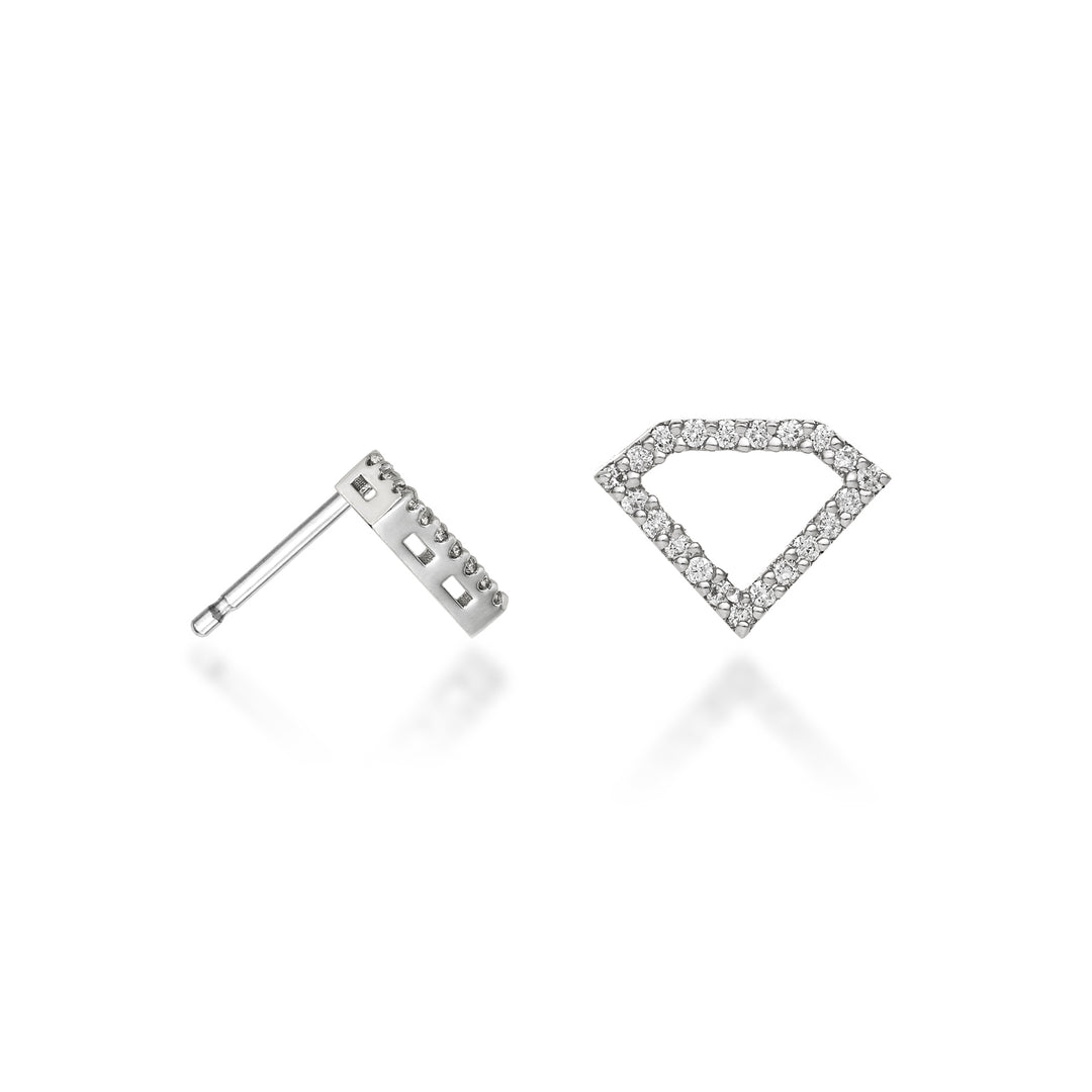 Golay or 18k geometrie forma diamante diamanti ct.0,25 oro bianco GOFTRADIO4