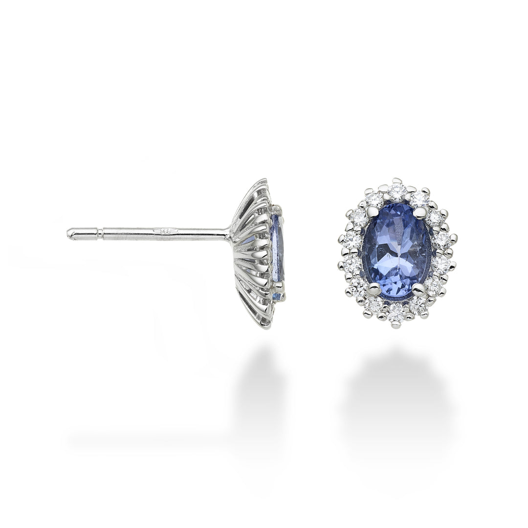 Nihama or 9k tanzanite n. ovale 6x4 ct.0,76 diam. ct.0,26 NO5068R4TZN
