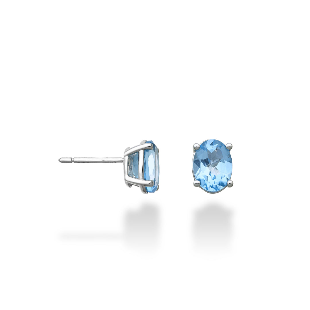 Nihama o topacio azul ovalado de 18k 8x6 ct.3,00 NO5122O4TPAZ