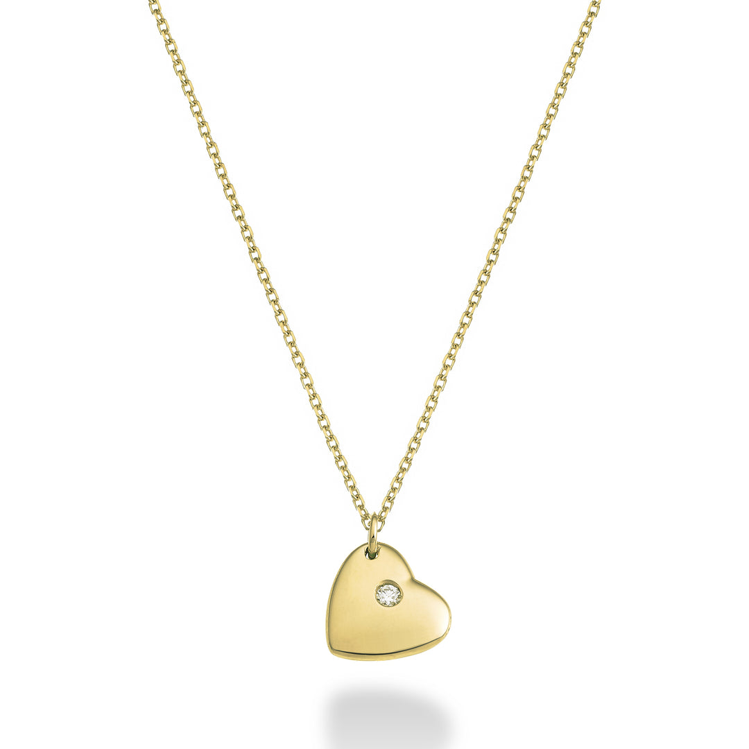 Nihama cl 18k corazón 0,01 ct oro amarillo ND5127O1BR001