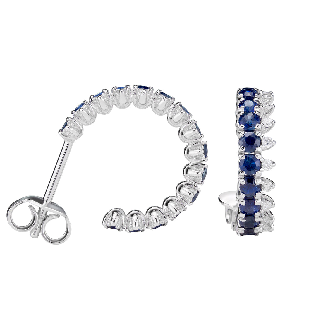 Golay orecchini coroncina zaffiri blu e diamanti ct 1,71 ODG015ZBDI-22131110036