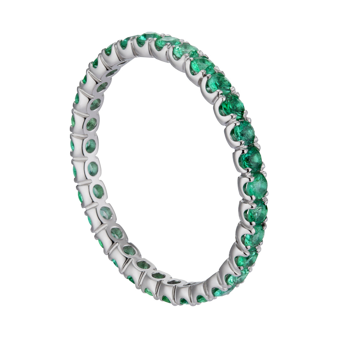 World Diamond Group ring finger diam 2.10 mm size 14 emeralds AET011055SM-14
