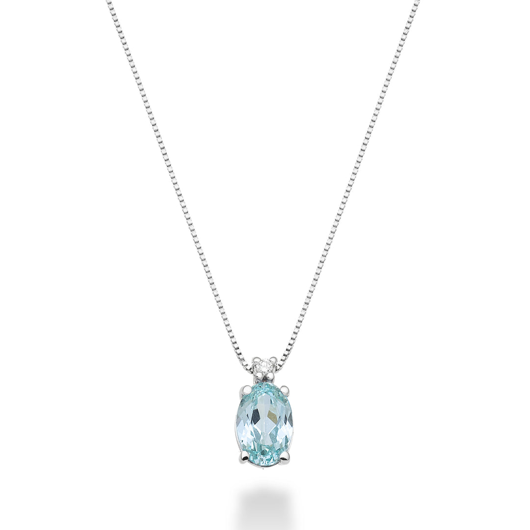 Mikiko cl 18k turmalina paraiba ovalada 7x5 ct.0,80 diam. ct.0,015 MD5035O4PAR