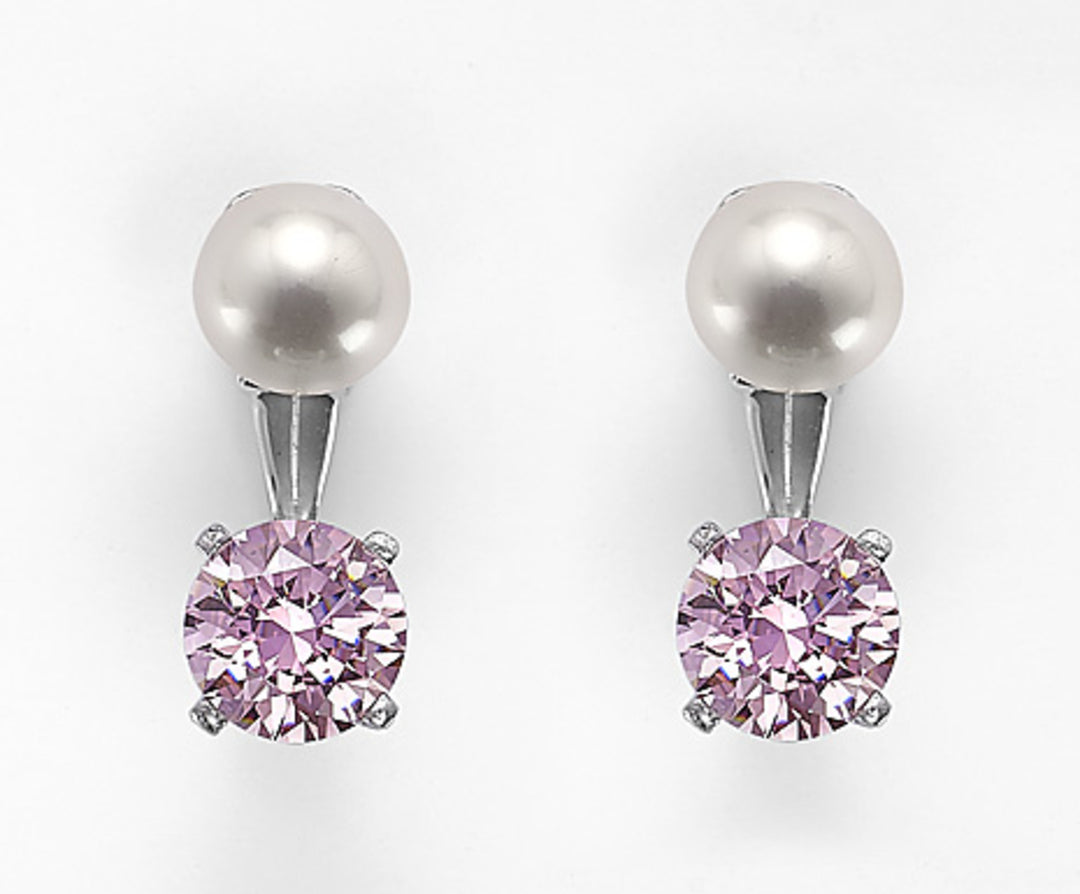 Mikiko or ag925 fw 7,5/8 pink zircons 8mm MO7464A4ROSA000
