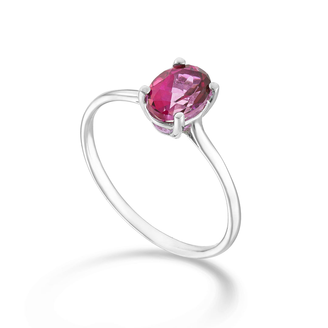 Mikiko an 18k oval pink topaz 7x5 ct.0,80 MA5171O4TPPK