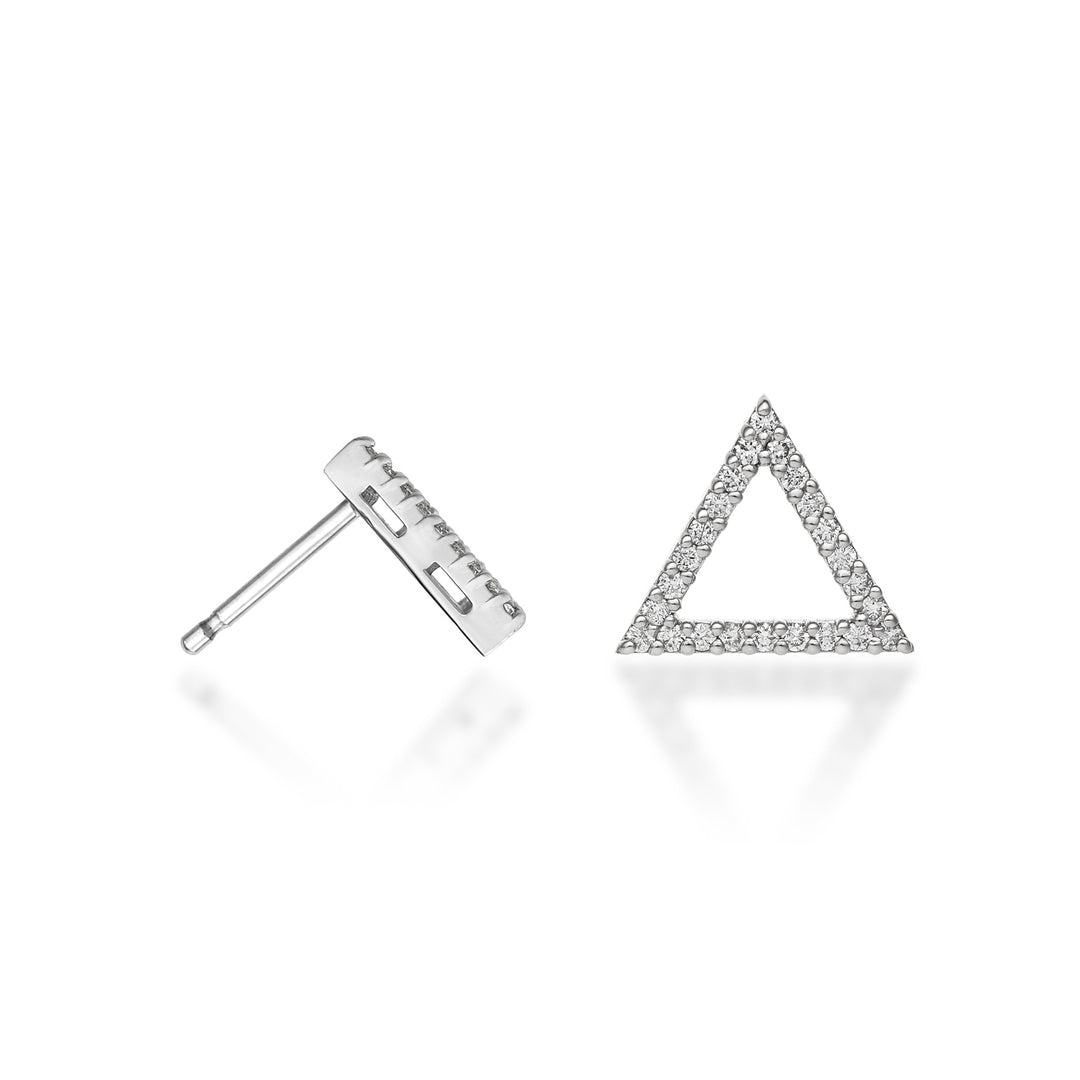 Golay or 18k geometrie forma triangolo diamanti ct.0,28 oro bianco GOFTRIDIO4