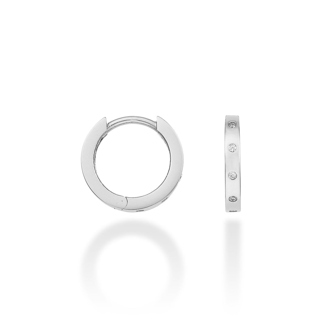 Mikiko or 18k tondi spot diam. ct.0,05 oro bianco diam. est. 12mm MO5063O4BR005