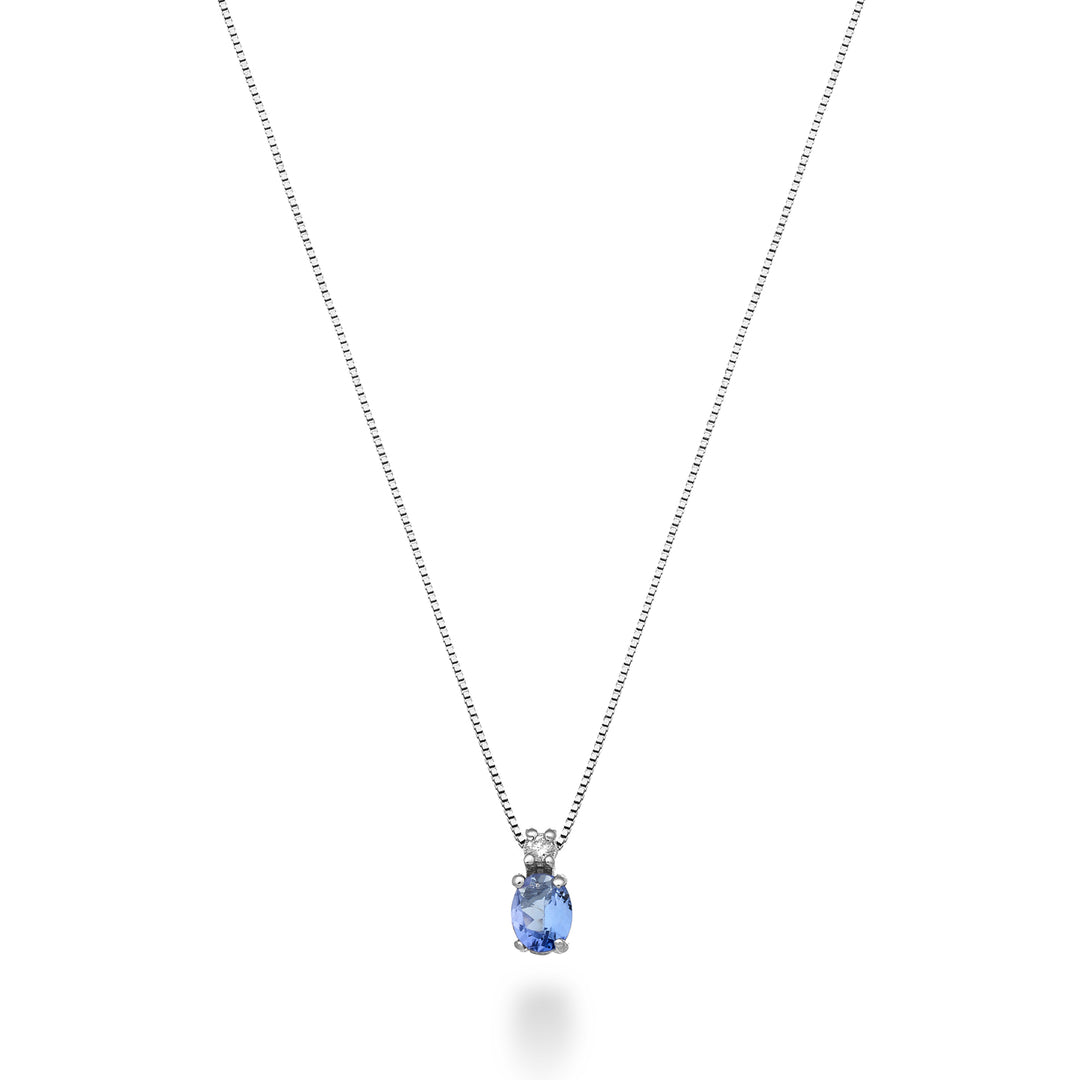 Mikiko cl 9k tanzanite n. oval 5x4 ct.0.30 diam. ct.0,01 MD5181R4TZN