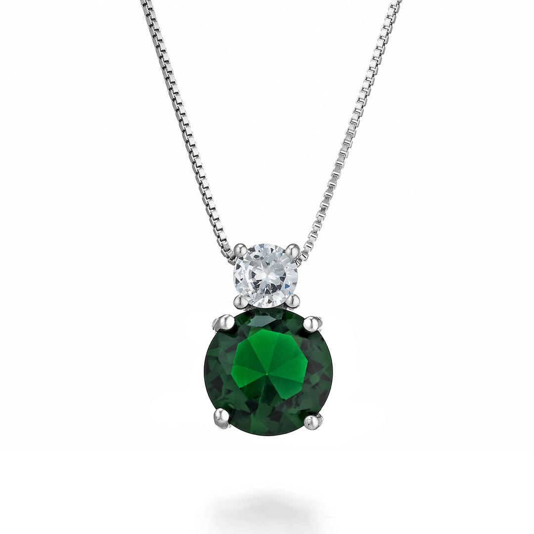 Mikiko cl ag925 gem swarovski white and green MD7571A4VERDE00