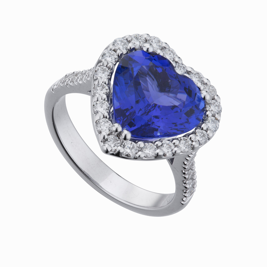 Anillo Golay diamante y tanzanita 8x8 corazón lineal ACLC139DTZ88-22179110032