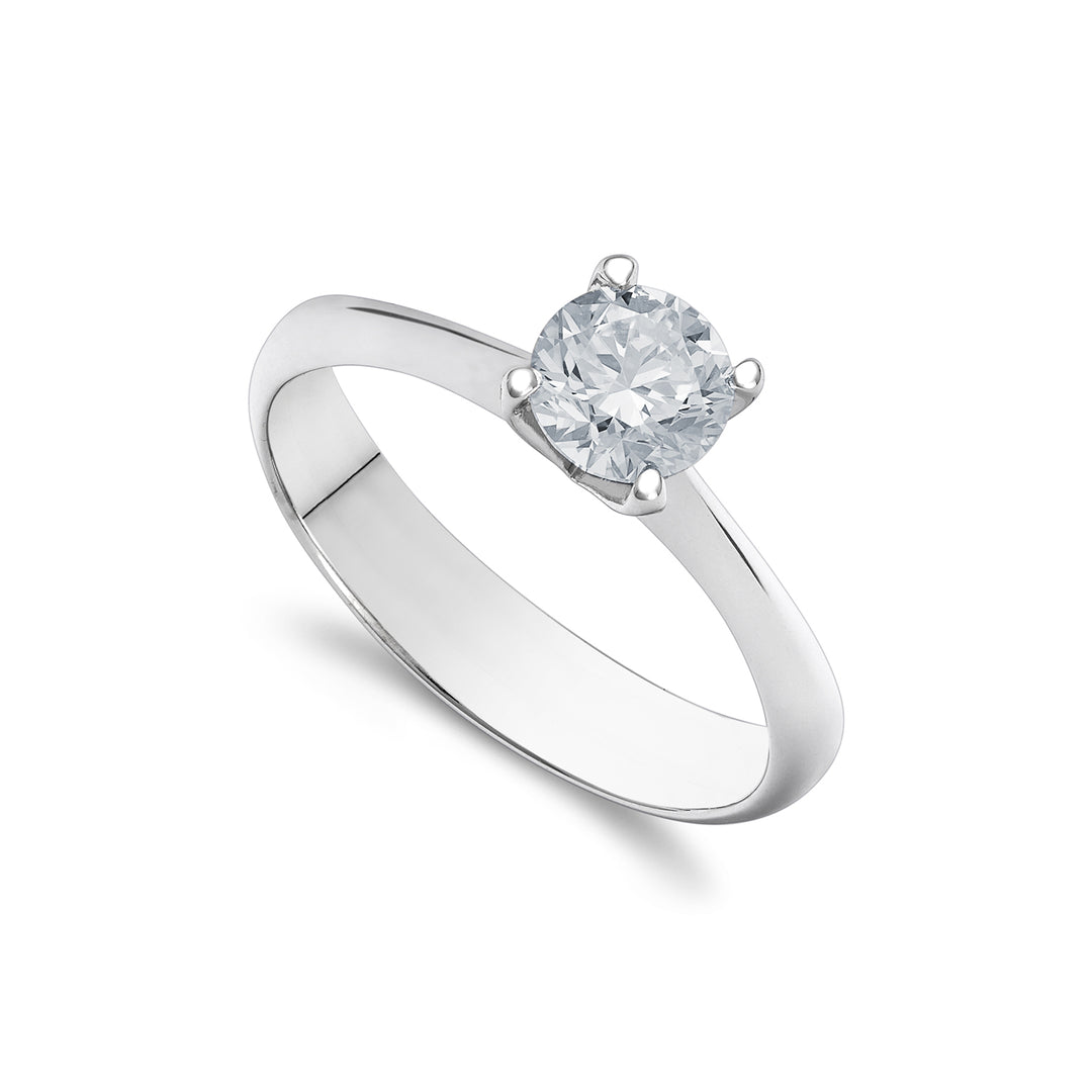Anillo solitario Golay 4 puntas redondas ASL001WDI1A-26131110073