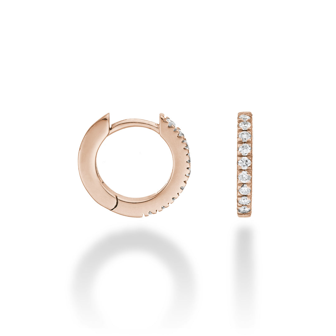 Nihama ou 18k ct.0.18 taille 2 or rose diam. est. 12 mm NO5078O3BR018-2