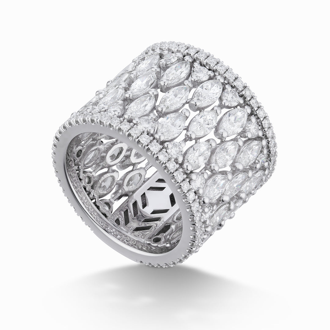 Golay anello girodito con marquise e contorno AET015MQ-26141110137