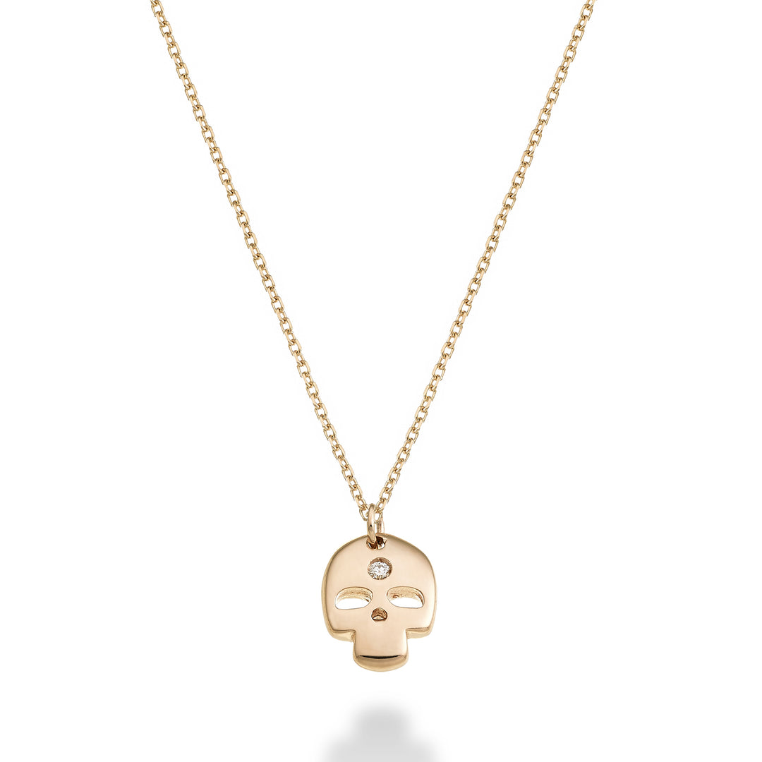 Mikiko cl 18k teschio ct.0,01 oro rosa MD5135O3BR001