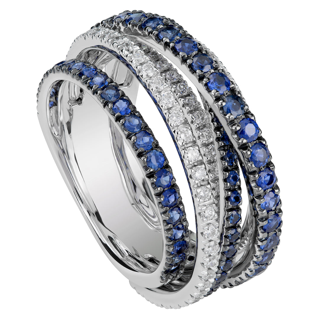 Golay anello intrecci pave&