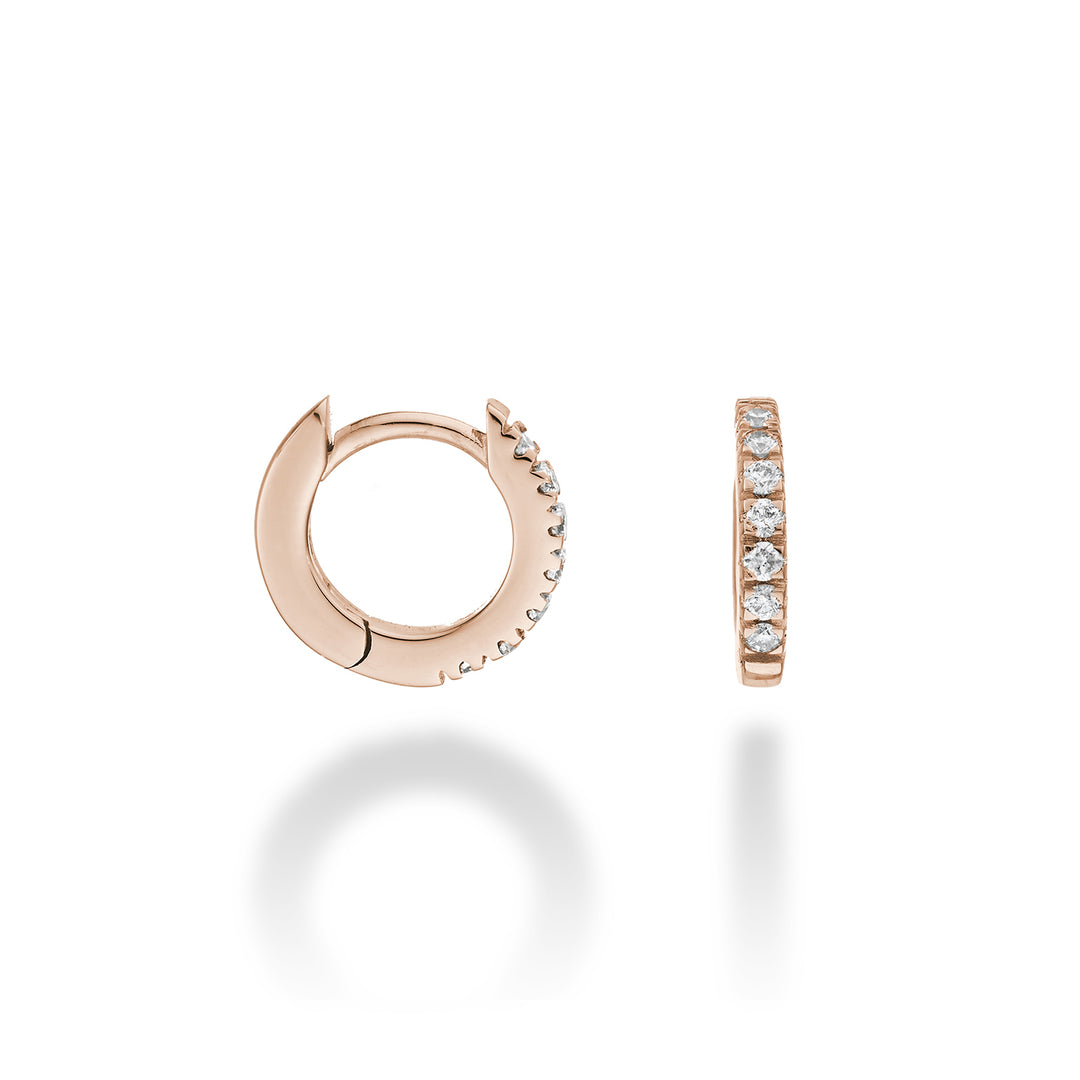 Mikiko or 18k ct.0.16 size 1 rose gold diam. east. 10mm MO5078O3BR016-1