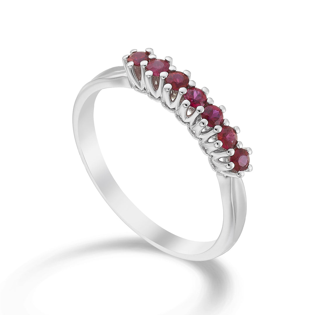 Golay anello riviera lineare 7 rubini tot ct. 0,35 AR7L046RU028-23053110017