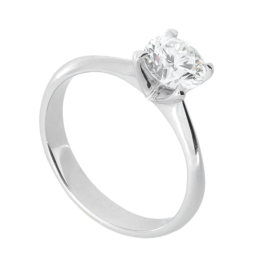 Bague solitaire Golay avec 4 griffes triangulaires ASL001WDI-26098110168