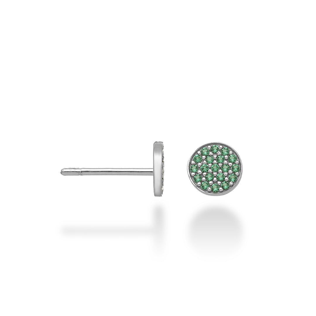 Nihama o esmeralda redonda de 18k 0,18 ct NO5147O4SMR