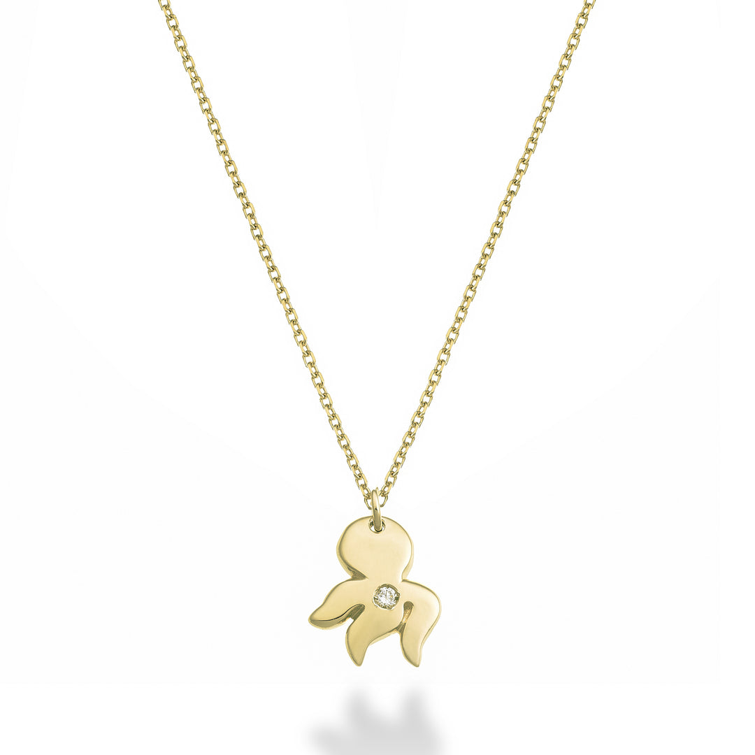 Nihama cl Poulpe 18 carats 0,01 ct or jaune ND5137O1BR001