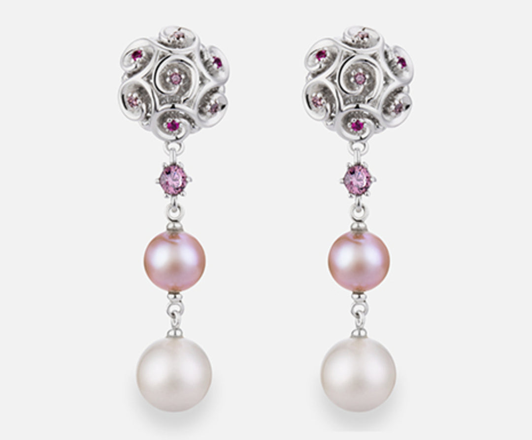 Nihama ou ag925 fw mu 6,5/7 bi 7,5/8gem swarovski rose NO7582A4ROSA000