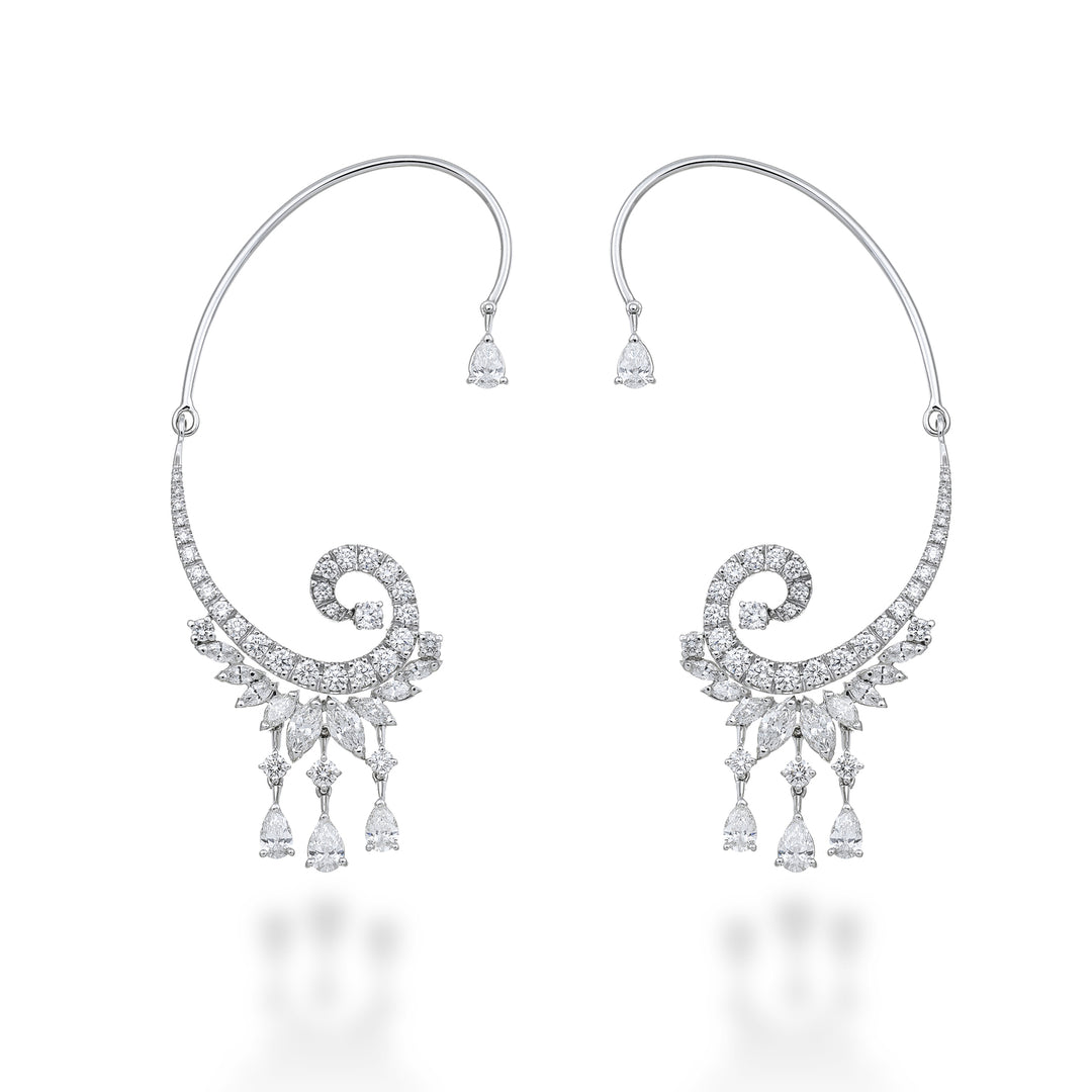 Golay orecchini design gocce, marquise e round OD682DB-25104110135