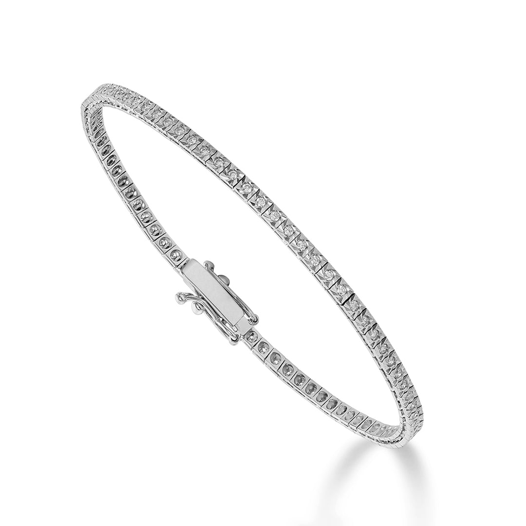 World Diamond Group bracciale tennis a stella 0,47ct 17,5cm BTQ040050WDI1-175-25198110076