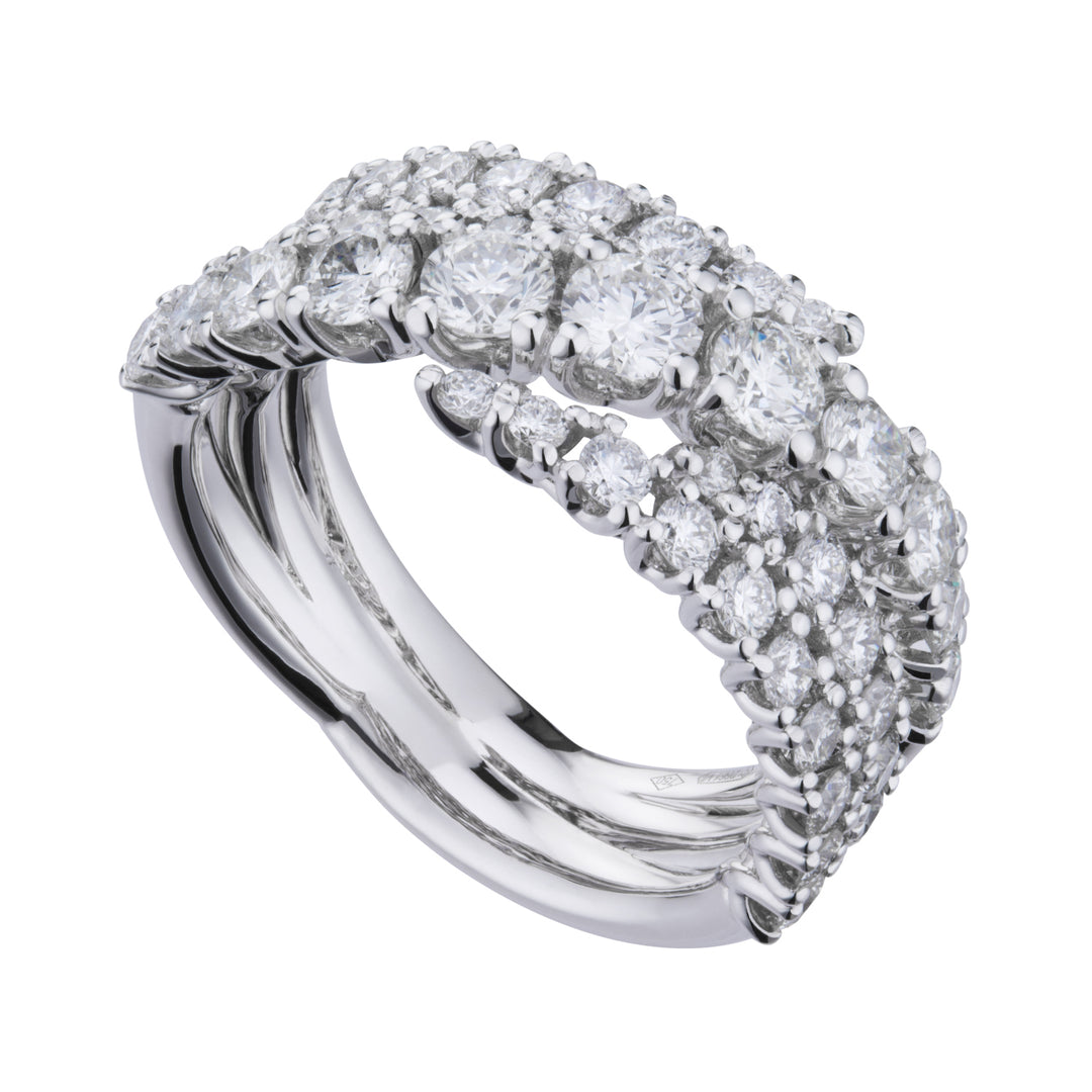 Golay anello grace multifila con diamanti ABTRE2304DI-21348110099