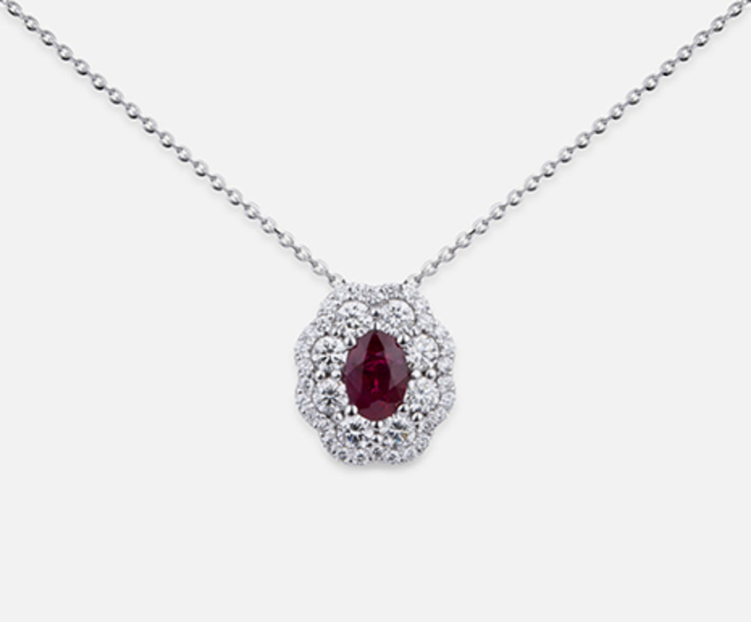 Nihama cl 18k rubino n. ovale 6x4 ct.0,57 dia ct.0,63 ND5057O4RBN057