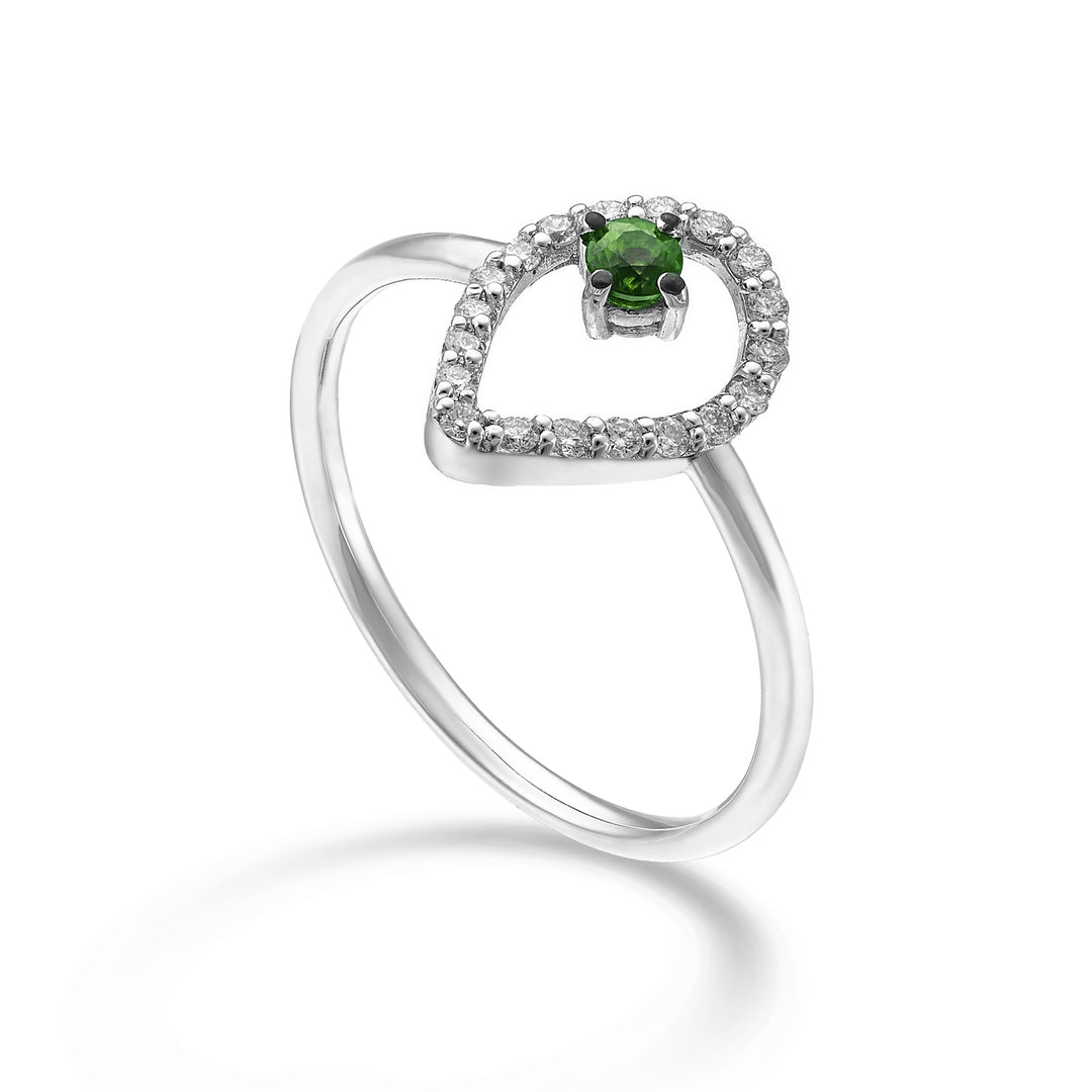 World Diamond Group an 18k "drop" emerald n. ct.0.07 diam. ct.0.14 GA5185O4SMN021
