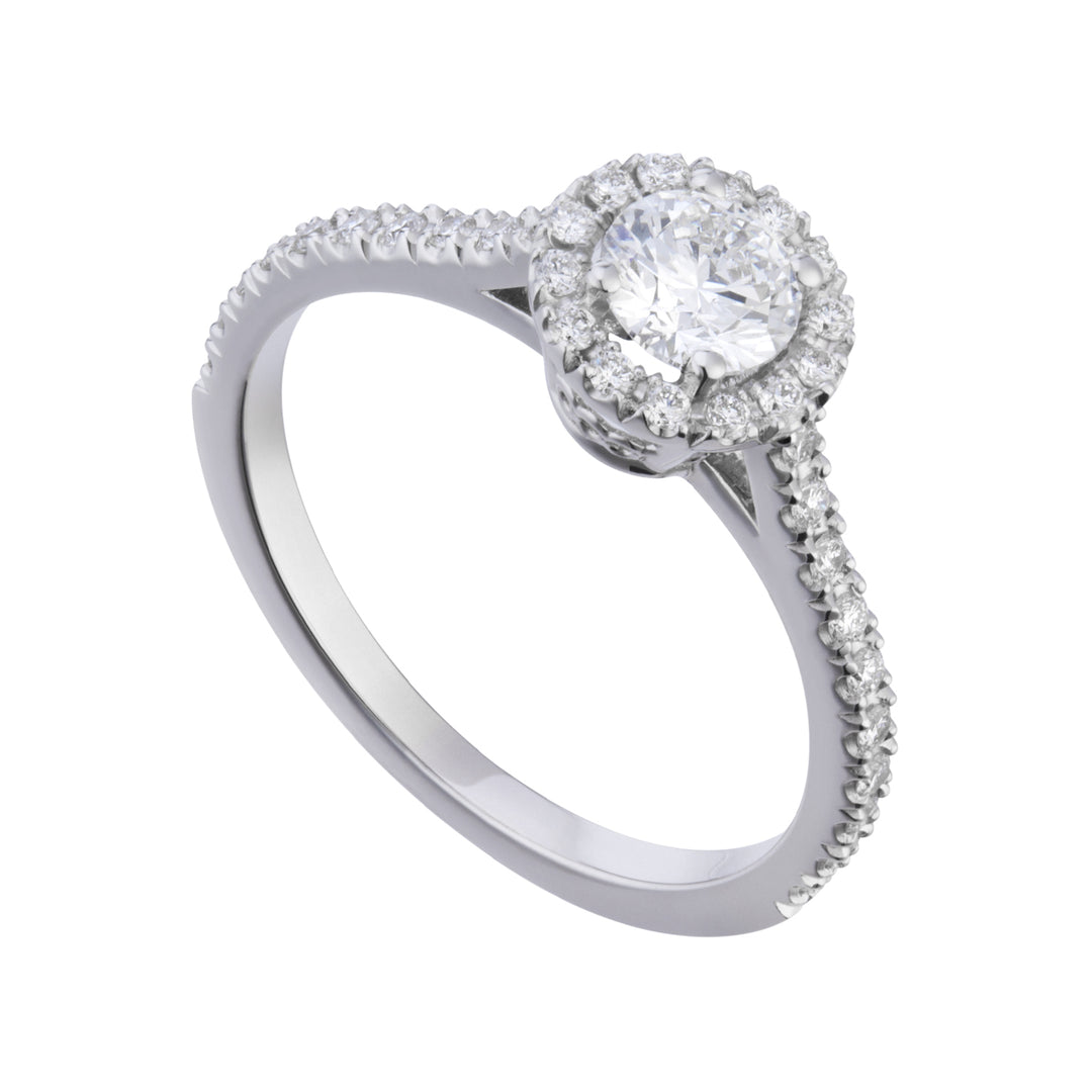 Golay solitaire ring with cen contour 0.50 in platinum ACT008DI50PT-25149110148